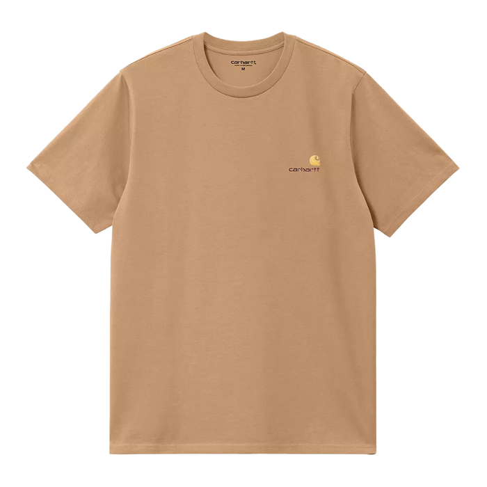 Carhartt - S/S American Script T-Shirt - Peanut - T-Shirt