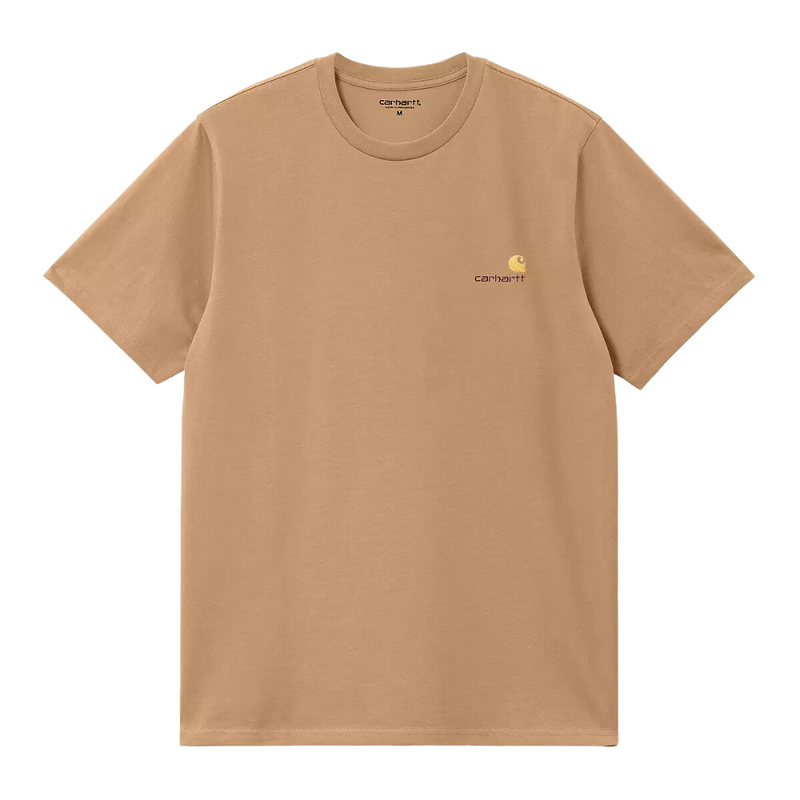 Carhartt - S/S American Script T-Shirt - Peanut - T-Shirt
