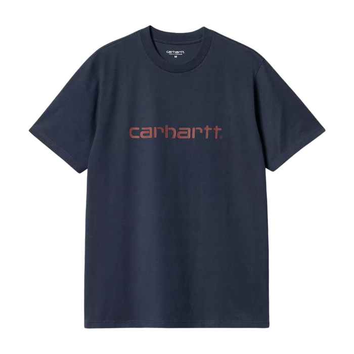Carhartt - S/S Script T-Shirt - Air Force Blue / Malbec - T-Shirt