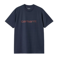 Carhartt - S/S Script T-Shirt - Air Force Blue / Malbec - T-Shirt
