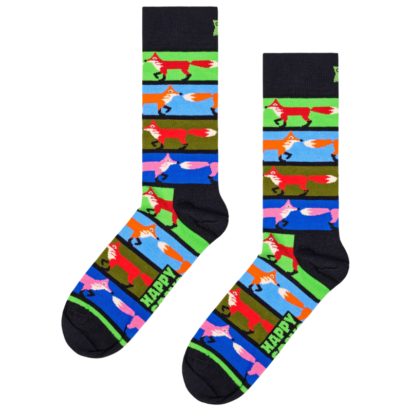 HappySocks - Fox Stripe Sock - Black - Socken