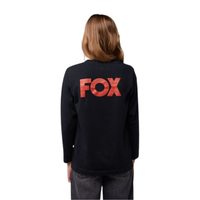 Fox - Yth Heritage LS Tee - Black - T-Shirt Langarm