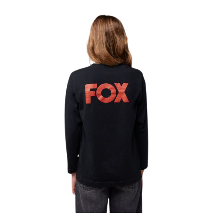 Fox - Yth Heritage LS Tee - Black - T-Shirt Langarm