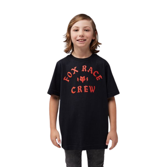 Fox - Yth Race Crew SS Tee - Black - T-Shirt