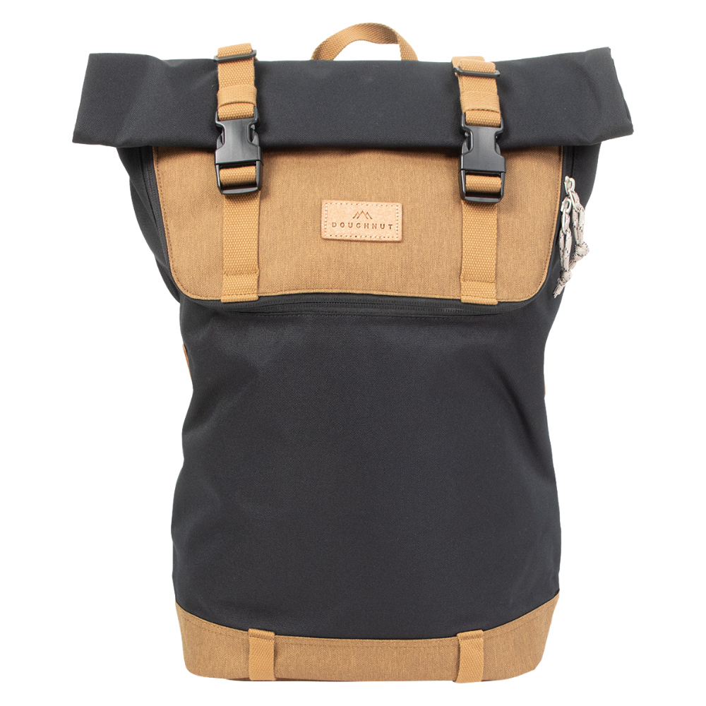 Doughnut - Christopher Euro Backpack Rolltop Backpack  - black x khaki - Rucksack