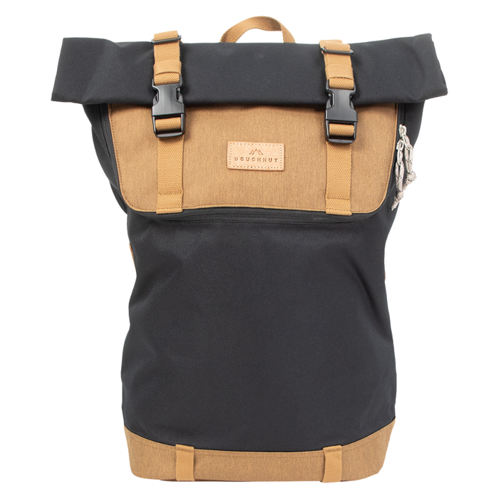 Doughnut - Christopher Euro Backpack Rolltop Backpack  - black x khaki - Rucksack