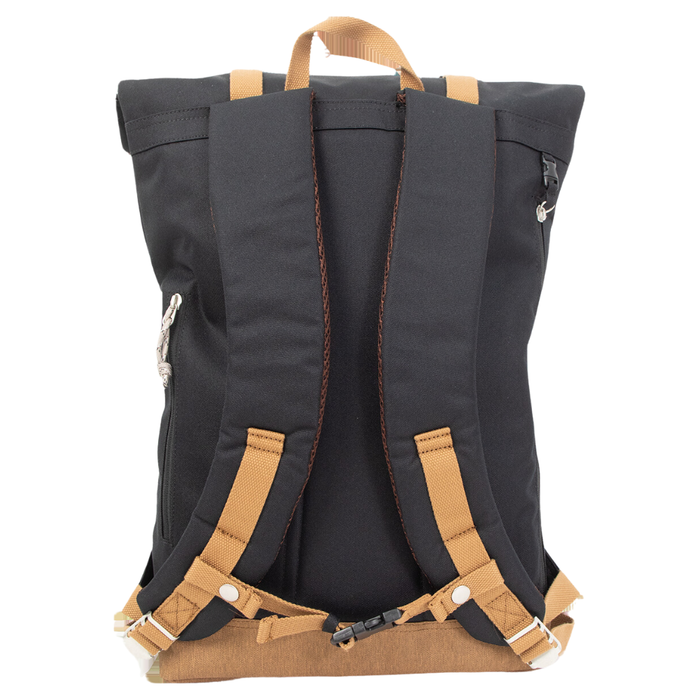 Doughnut - Christopher Euro Backpack Rolltop Backpack  - black x khaki - Rucksack