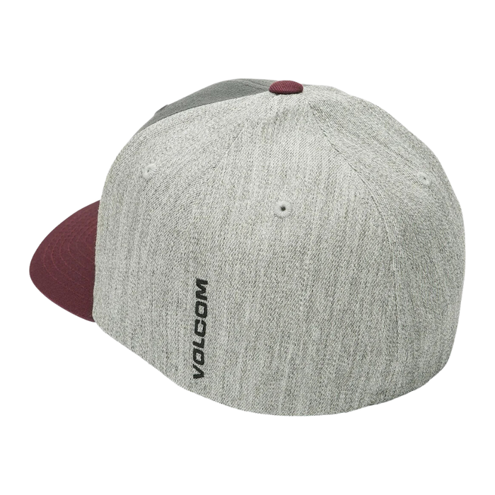 Volcom - Full Stone Hthr Flexfit Hat - Merlot - Flexfit Cap