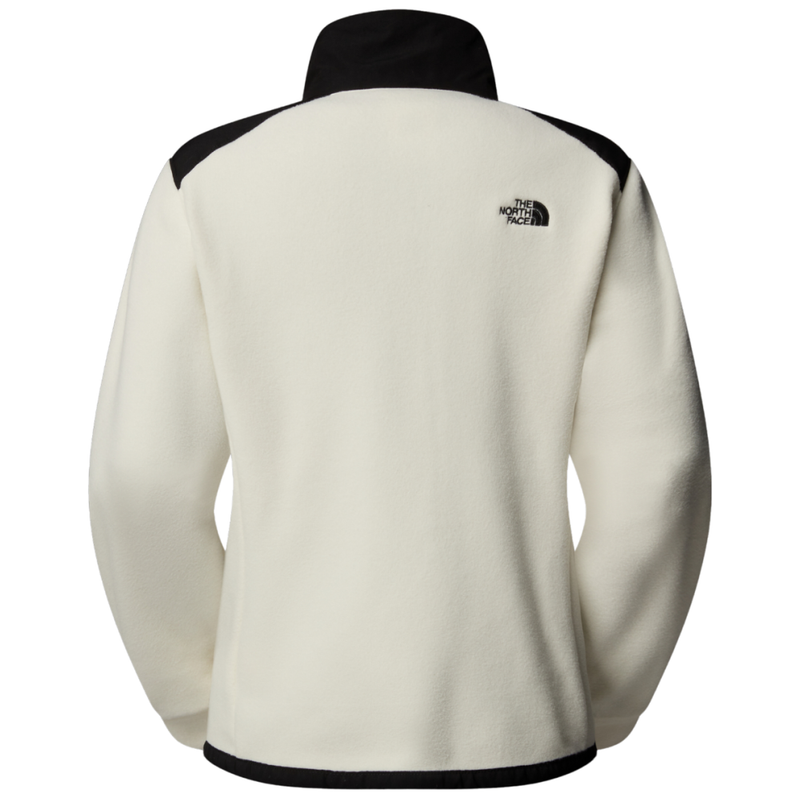 The North Face - W Alpine Polartec 200 Fz Jacket - White Dune/TNF Black - Fleece Jacke