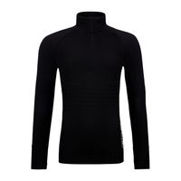 Ortovox - 230 Competition Zip Neck W - Black Raven - Base Layer Wolle