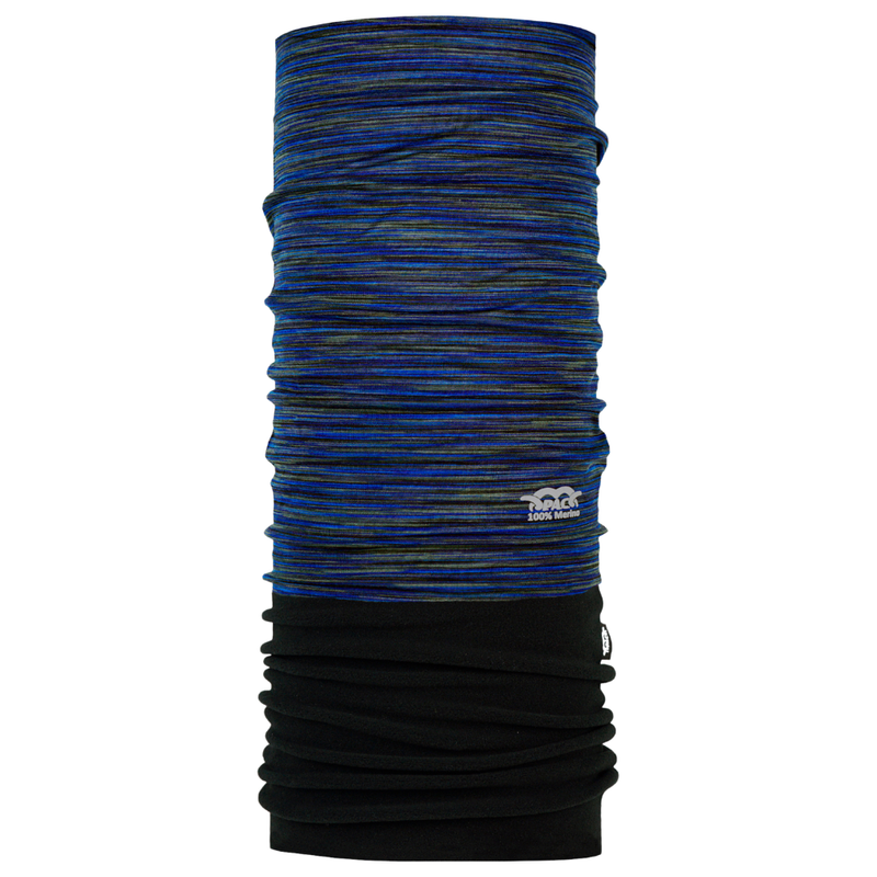 PAC - Merino Fleece - Multi Deep Ocean - Schlauchschal