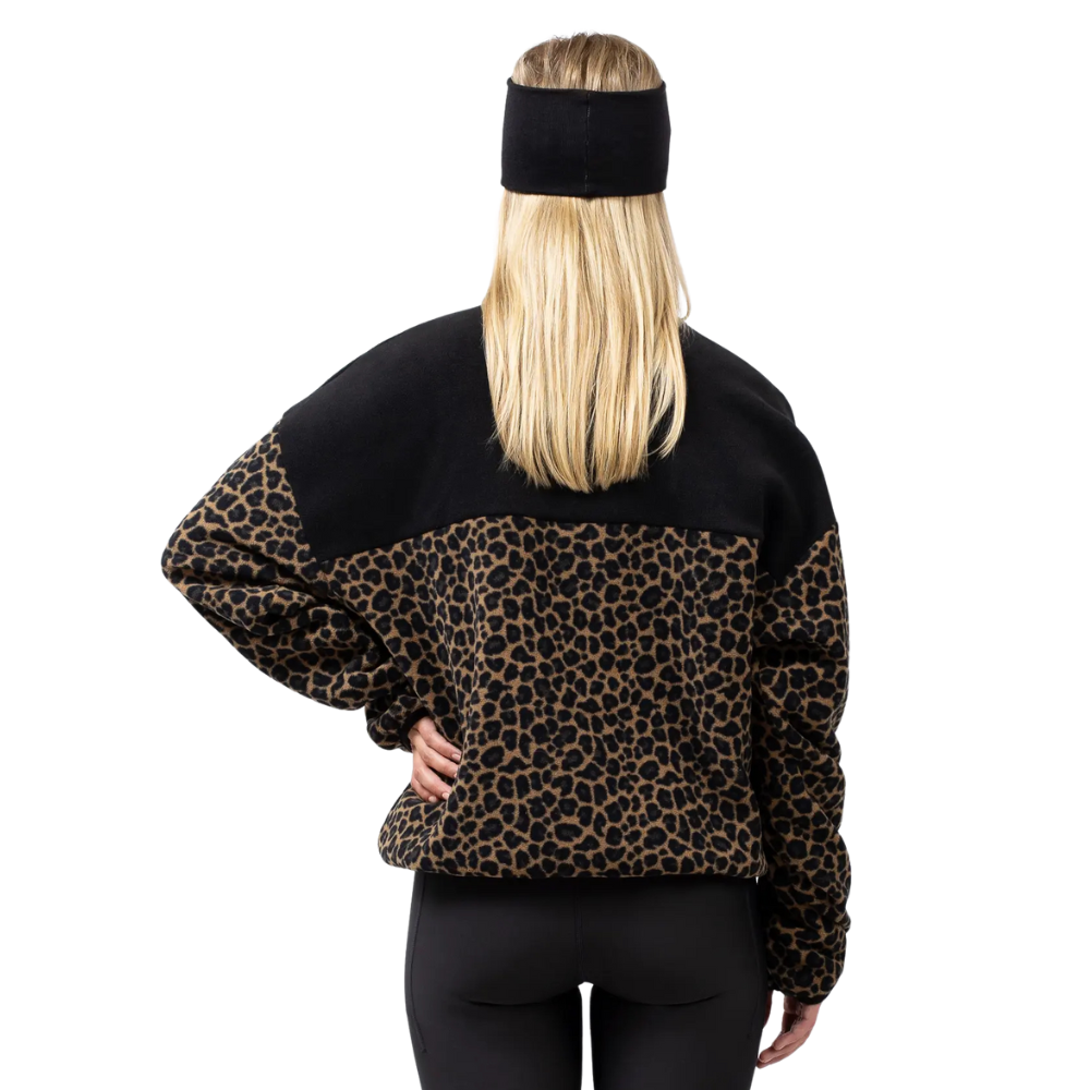 Eivy - Ball Fleece - Black/Leopard - Fleece Sweater