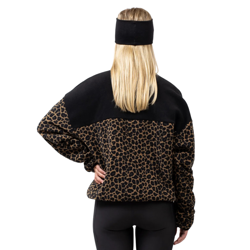 Eivy - Ball Fleece - Black/Leopard - Fleece Sweater
