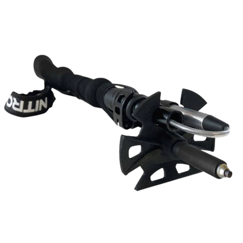 Nitro - Nitro 4-Pcs Alu Splitb. Poles - Black/Grey/Green - Backcountry Zubehör