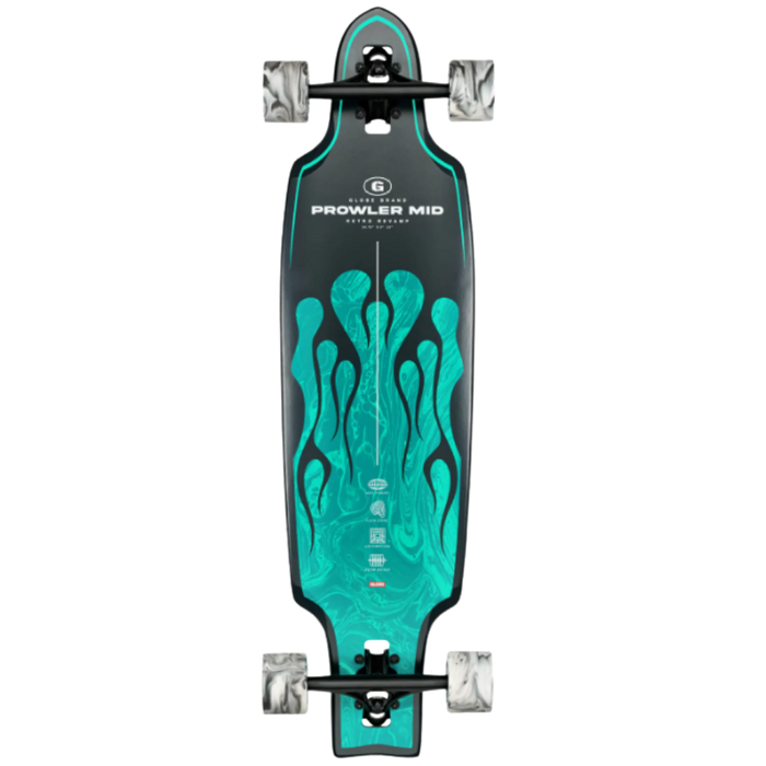 Globe - Prowler Mid - Green Flames - Longboard-Complete