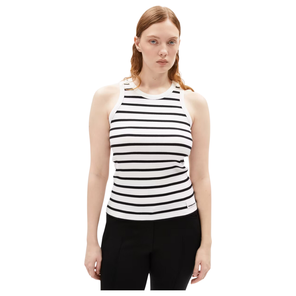 Armed Angels - Kanitaa Stripes - White-Black - Tank Top