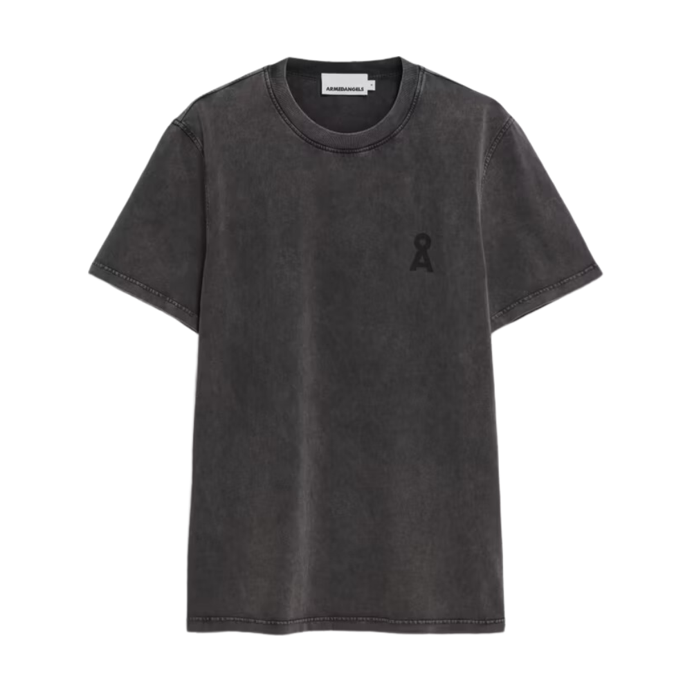 Armed Angels - Maarkos Gmt Dye - Black Washed - T-Shirt