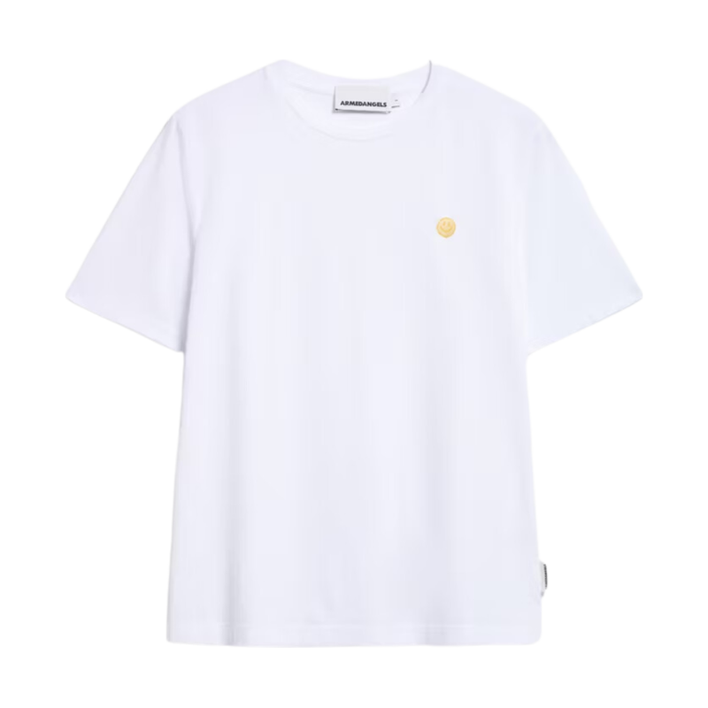 Armed Angels - Lualaa Icons - White-Yellow - T-Shirt