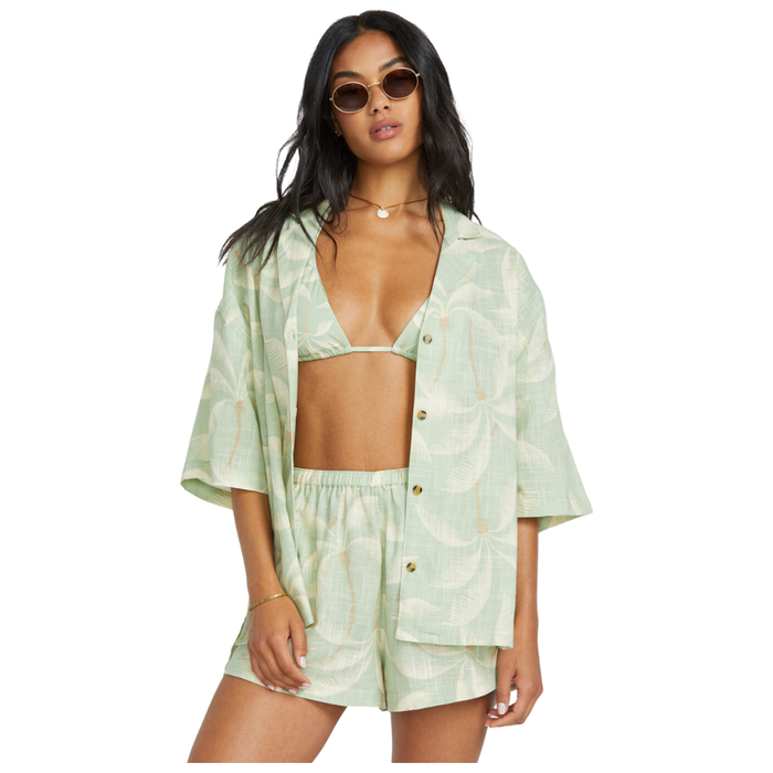 Billabong - Beach Side SS WVN - Pistachio - Kurzarmhemd