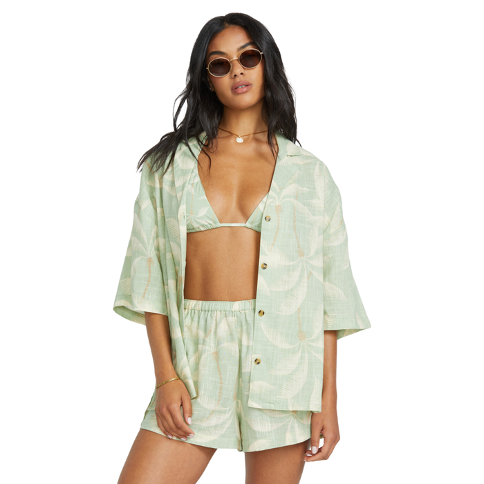 Billabong - Beach Side SS WVN - Pistachio - Kurzarmhemd