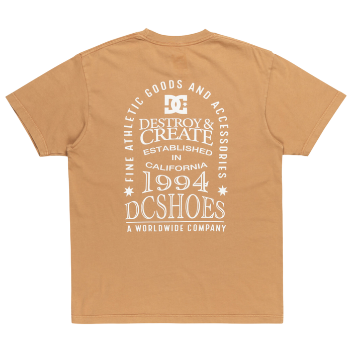 DC  - Line Up HSS - Medal Bronze Acid Wash - T-Shirt