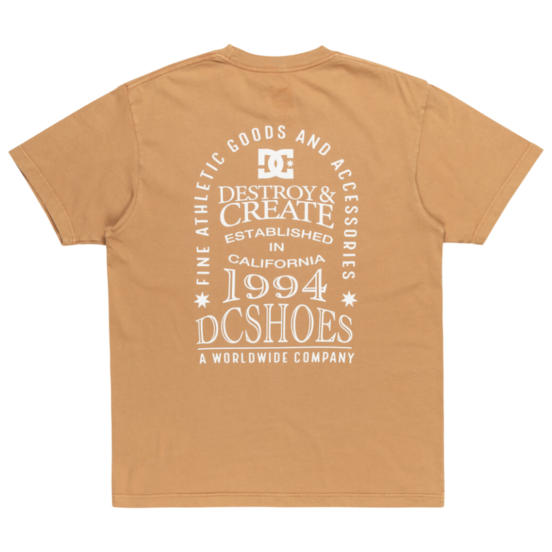 DC  - Line Up HSS - Medal Bronze Acid Wash - T-Shirt