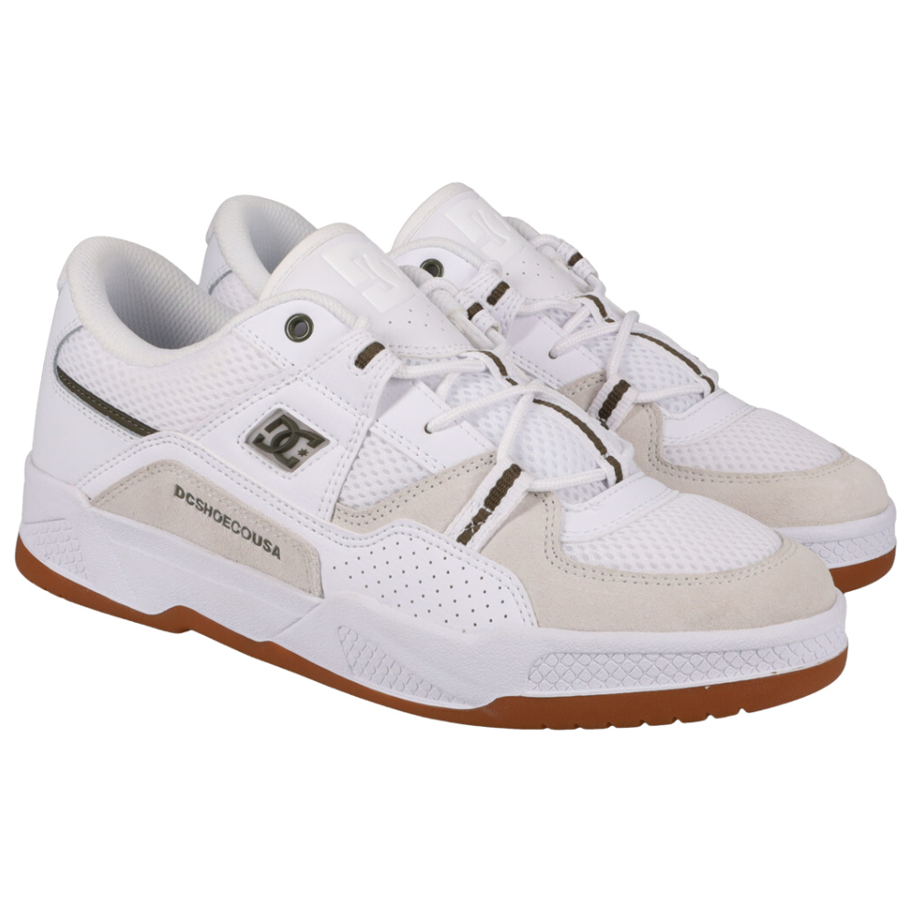 DC  - Construct - White/White/Green - Skateschuh