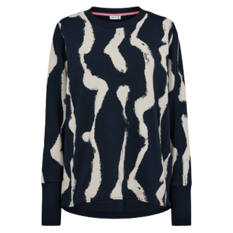 Nümph - Nunikola Strokes Sweat - Pristine - Pullover