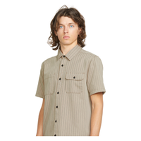 Volcom - Trade Stone SS - Light Khaki - Kurzarmhemd