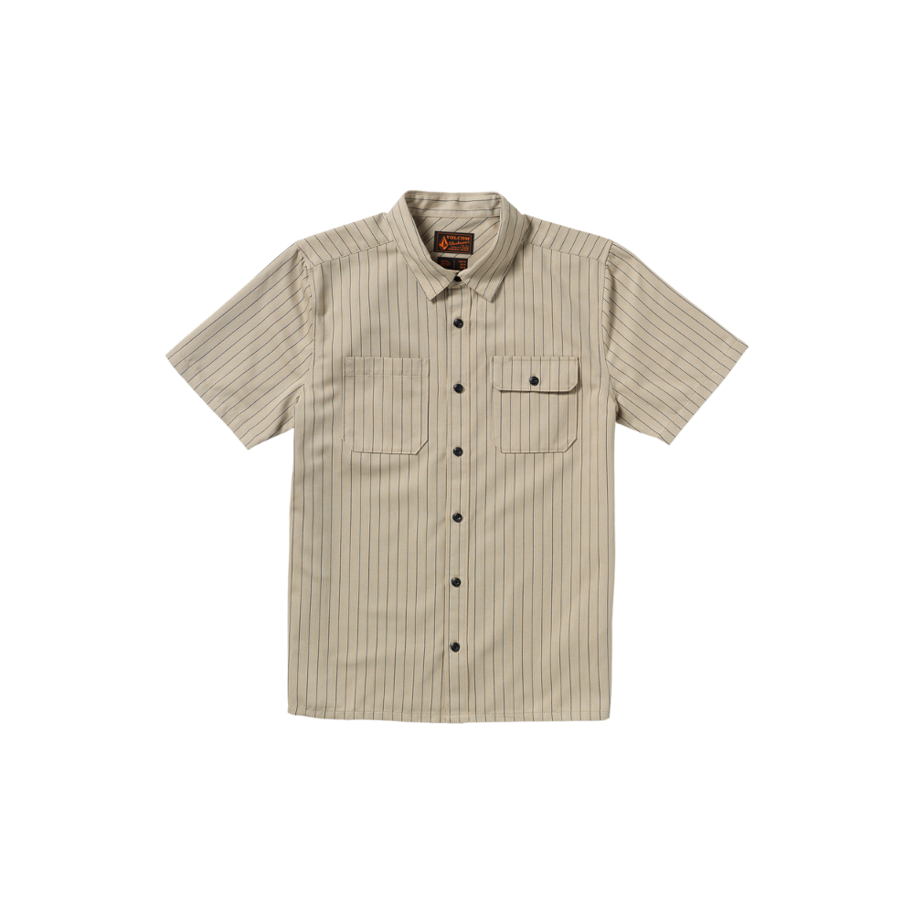 Volcom - Trade Stone SS - Light Khaki - Kurzarmhemd