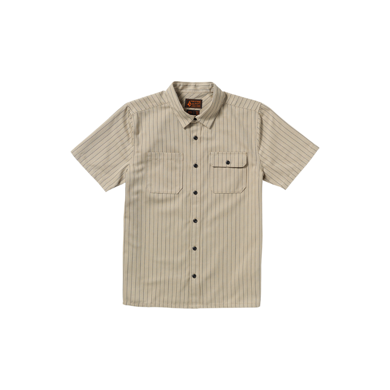 Volcom - Trade Stone SS - Light Khaki - Kurzarmhemd