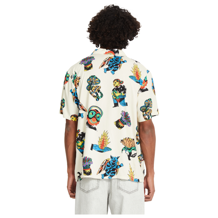 Volcom - FA Bob Mollema SS - Light Beige - Kurzarmhemd