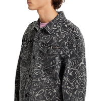 Volcom - FA F Rygalski Denim Jacket - Black Print - Jeansjacke