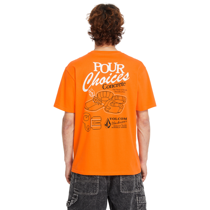 Volcom - Pour Choices BSC SST - Neon Orange - T-Shirt