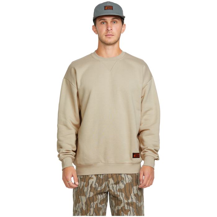 Volcom - Operators Crew - Light Khaki - Crew Sweater