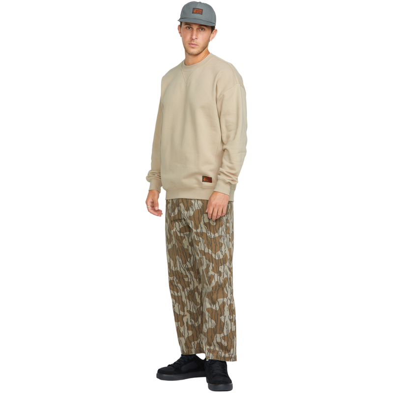 Volcom - Operators Crew - Light Khaki - Crew Sweater