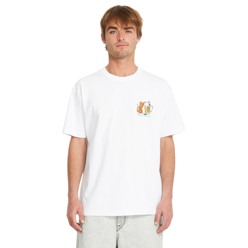 Volcom - Curious Cat SST - White - T-Shirt
