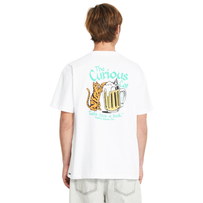 Volcom - Curious Cat SST - White - T-Shirt
