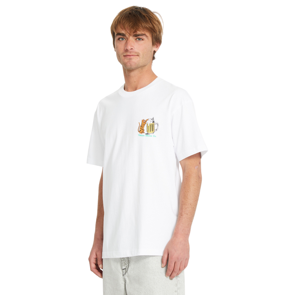 Volcom - Curious Cat SST - White - T-Shirt