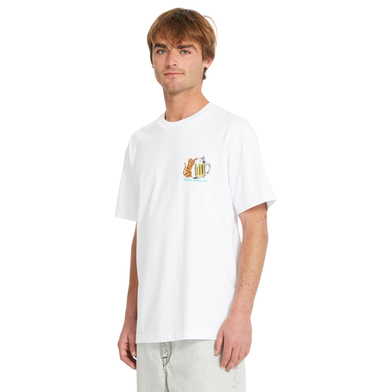 Volcom - Curious Cat SST - White - T-Shirt