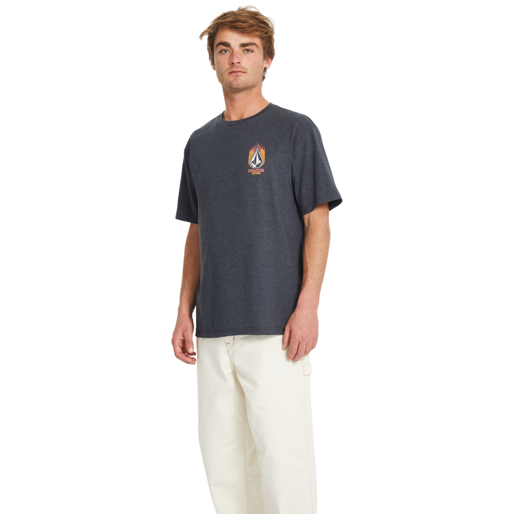 Volcom - Draggin Stone HTH SST - Heather Black - T-Shirt