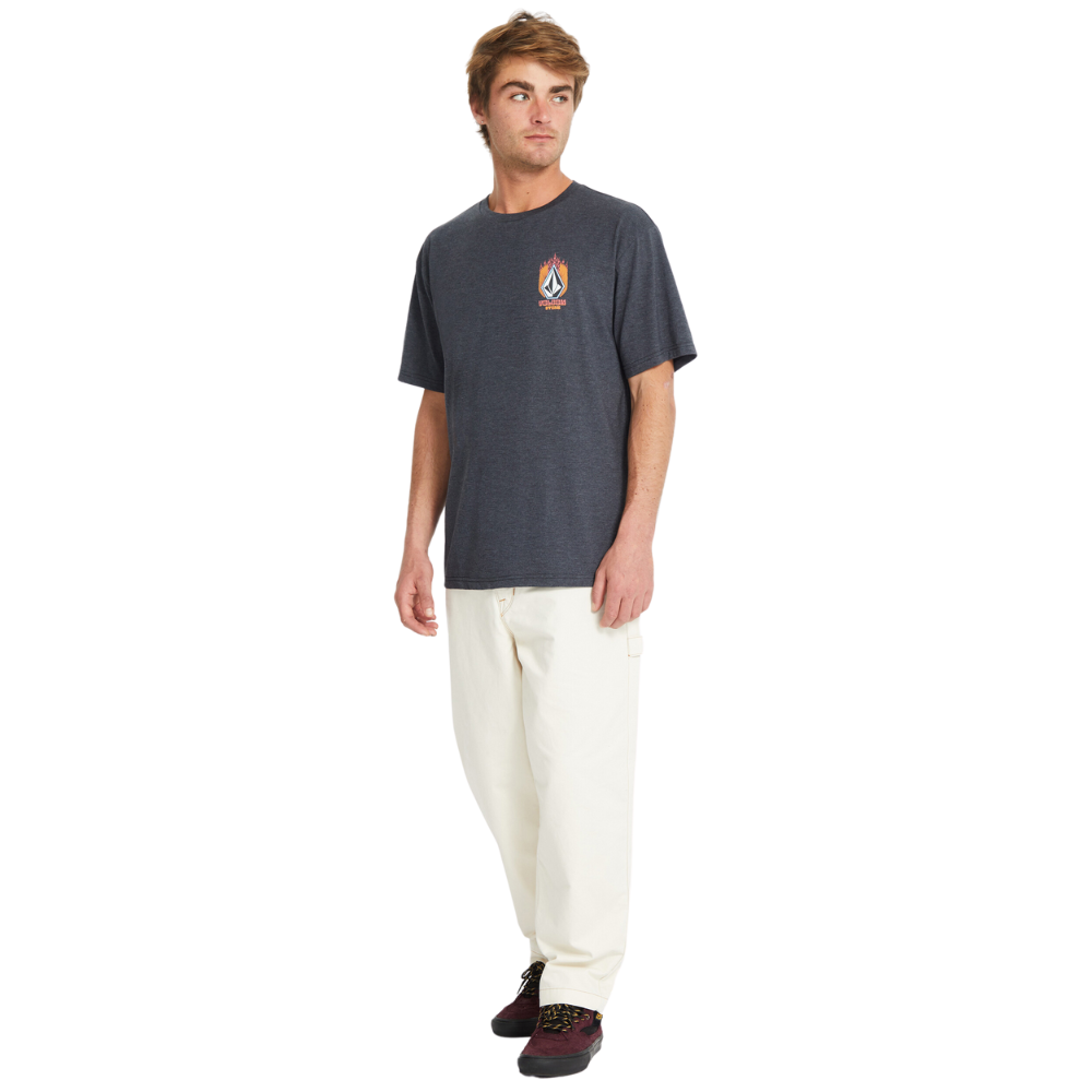 Volcom - Draggin Stone HTH SST - Heather Black - T-Shirt