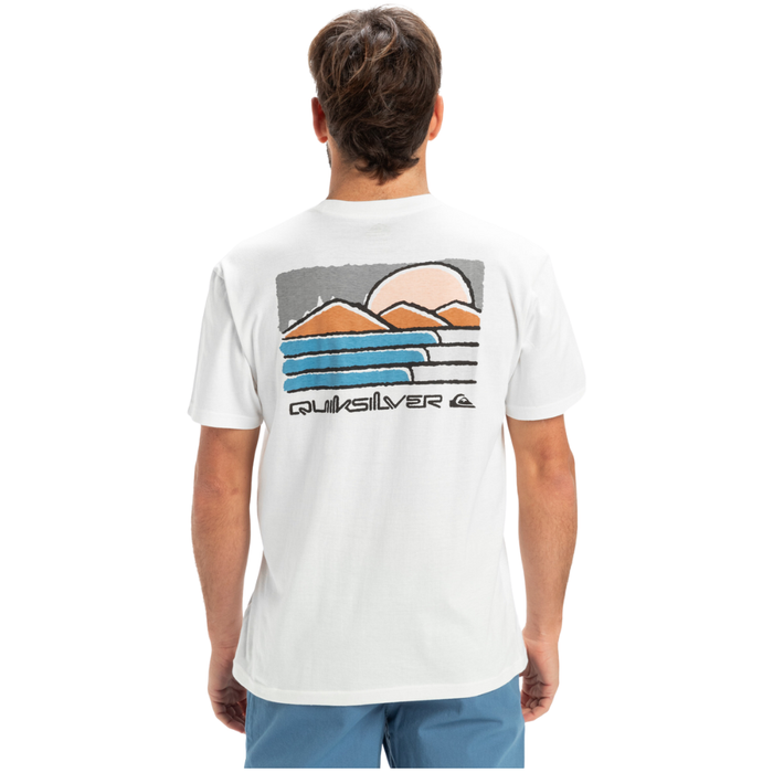 Quiksilver - Evo Future Islands SS - Snow White - T-Shirt