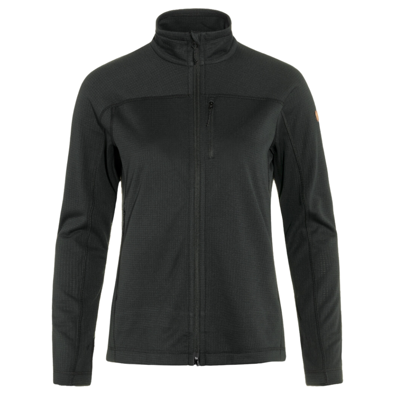FjällRäven - Abisko Lite Fleece Jacket W - Black - Outdoor-Jacke