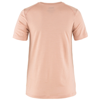 FjällRäven - Abisko Wool Fox SS W - Chalk Rose-Port - Outdoor-Shirt  Kurzarm