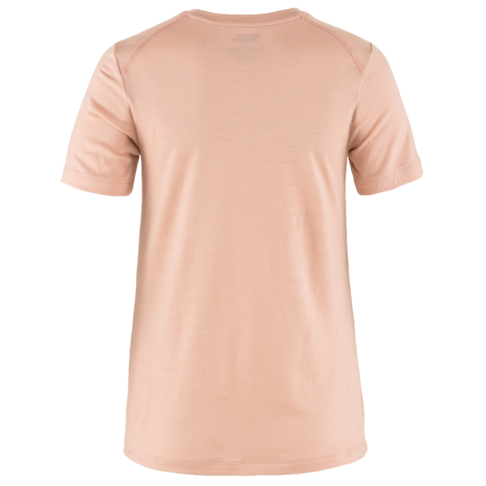FjällRäven - Abisko Wool Fox SS W - Chalk Rose-Port - Outdoor-Shirt  Kurzarm
