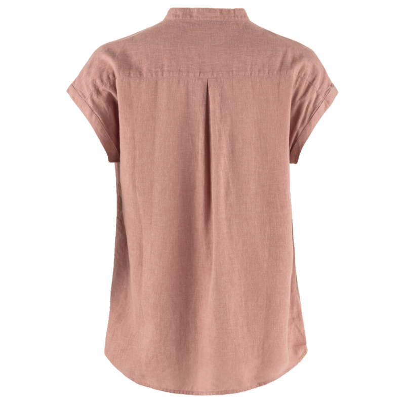 FjällRäven - Övik Hemp Shirt SS W - Dusty Rose - Bluse