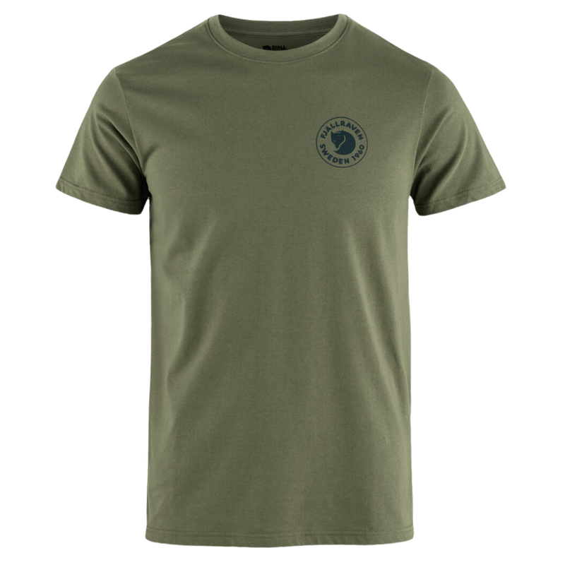 FjällRäven - 1960 Logo T-shirt M - Laurel Green - Outdoor-Shirt  Kurzarm
