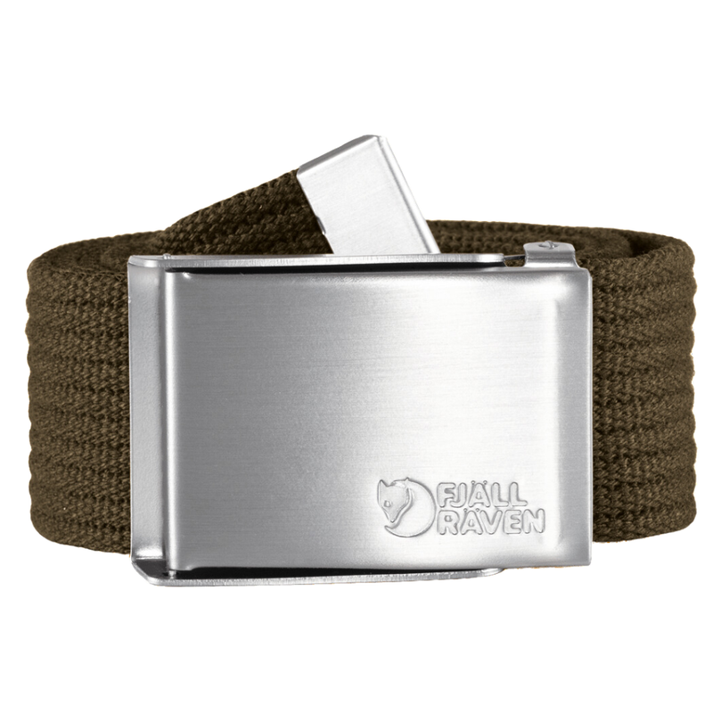 FjällRäven - Canvas Belt - Dark Olive - Textilgürtel