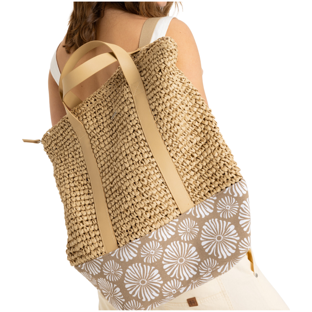 Roxy - Beach Lover - Portobella Tropical Tile - Strandtasche